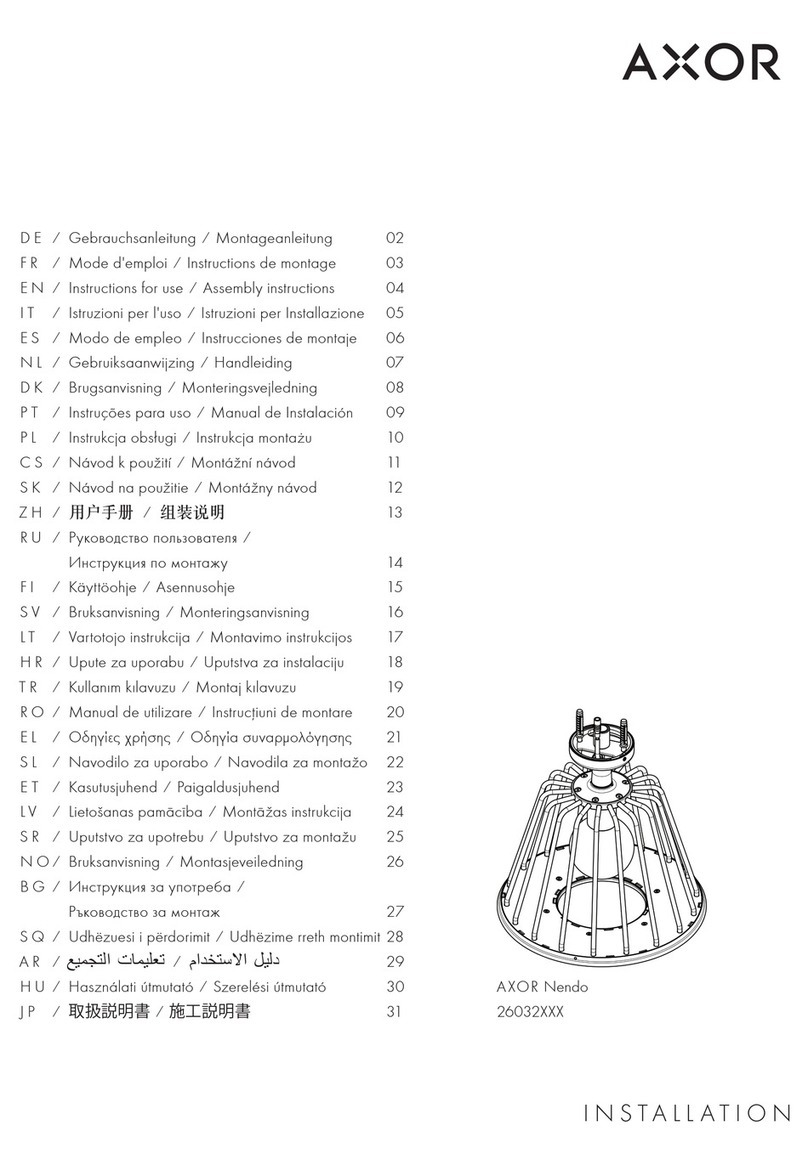 Axor Nendo 26032 Series Manual