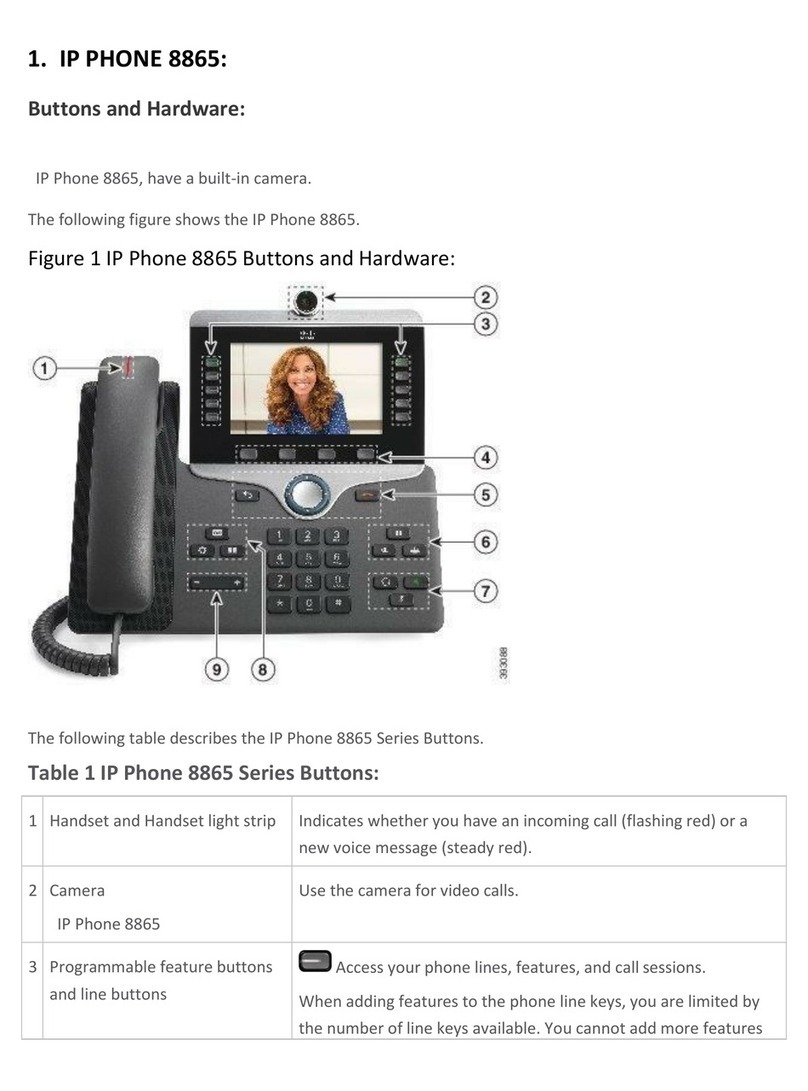 Cisco 8865 User manual Cisco 8865 User manual