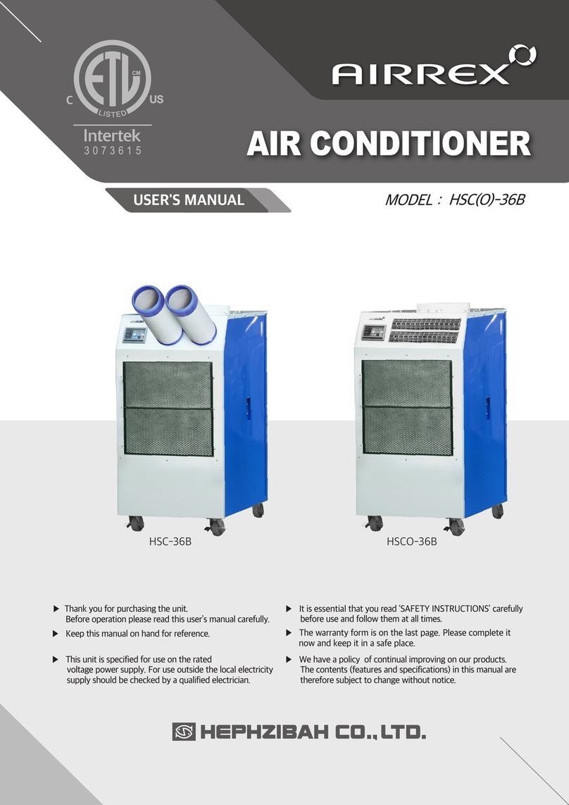 Hephzibah AIRREX HSC-36B User manual