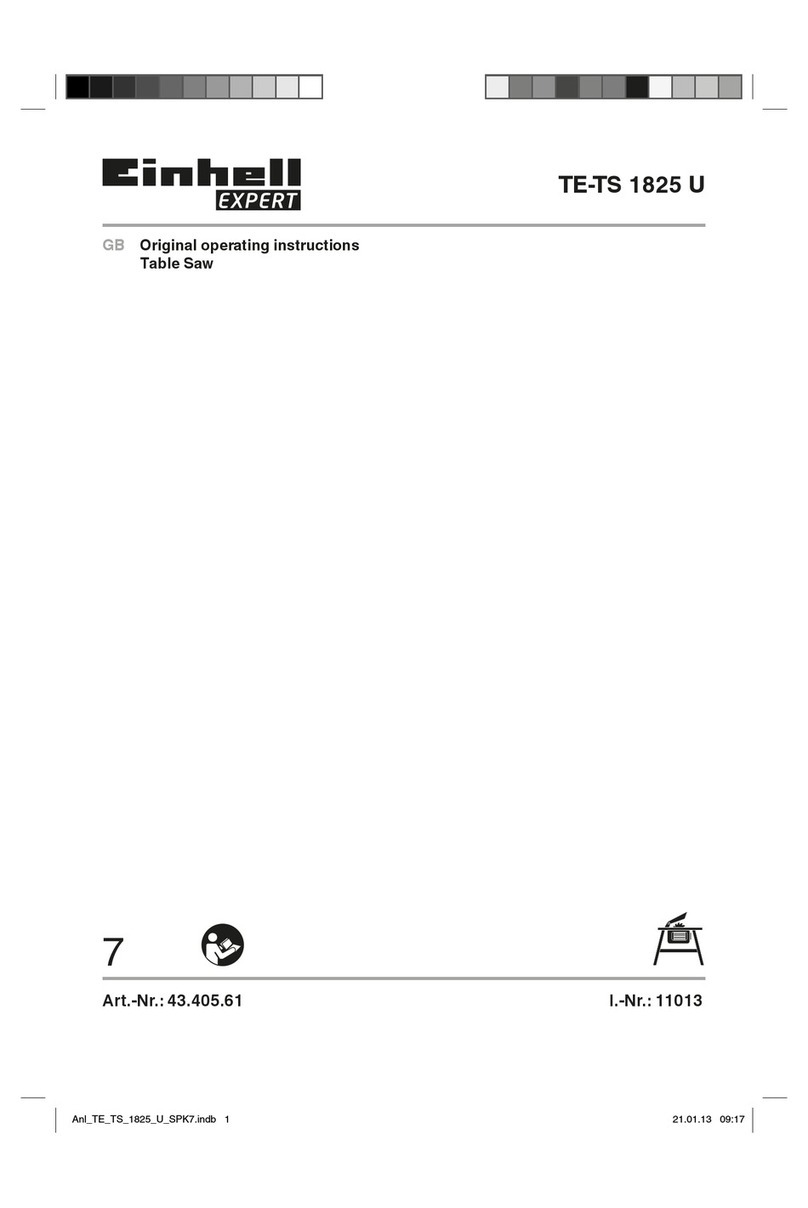 EINHELL Expert TE-TS 1825 U Original operating instructions
