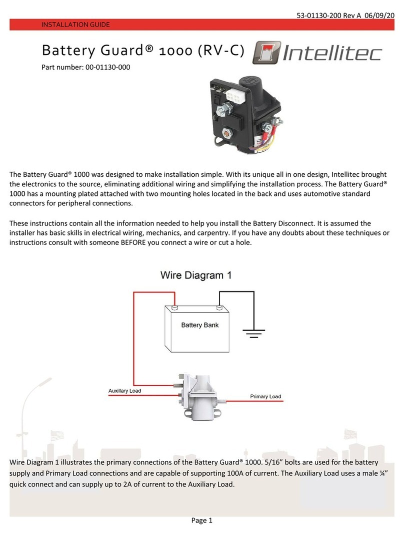 Intellitec Battery Guard 1000 installation guide Intellitec Battery Guard 1000 installation guide