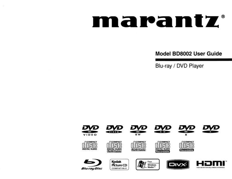 Marantz BD8002 user guide