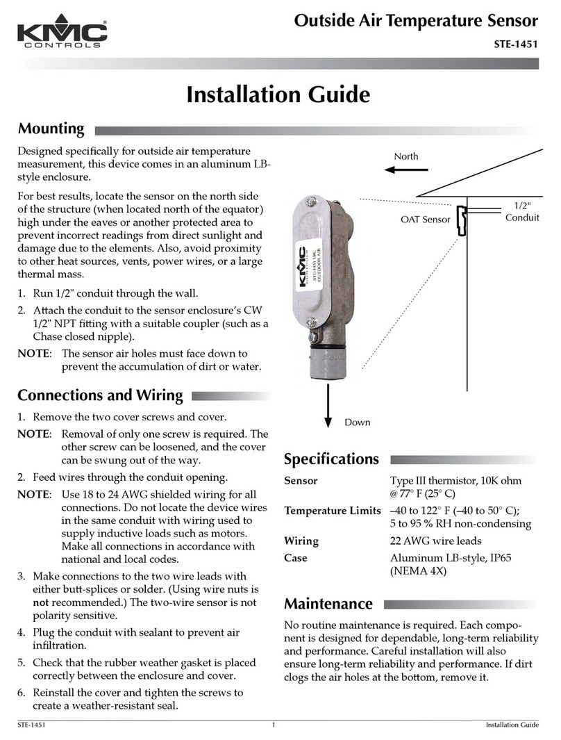 KMC Controls STE-1451 installation guide