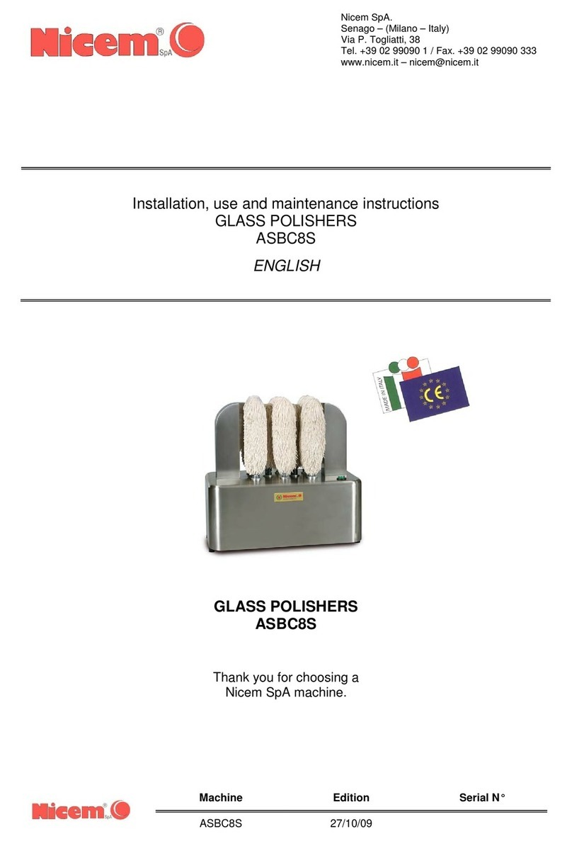 NICEM ASBC8S Installation, use and maintenance instructions