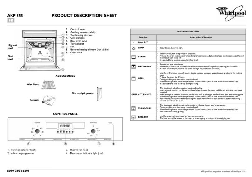 Whirlpool AKP 555 User manual Whirlpool AKP 555 User manual