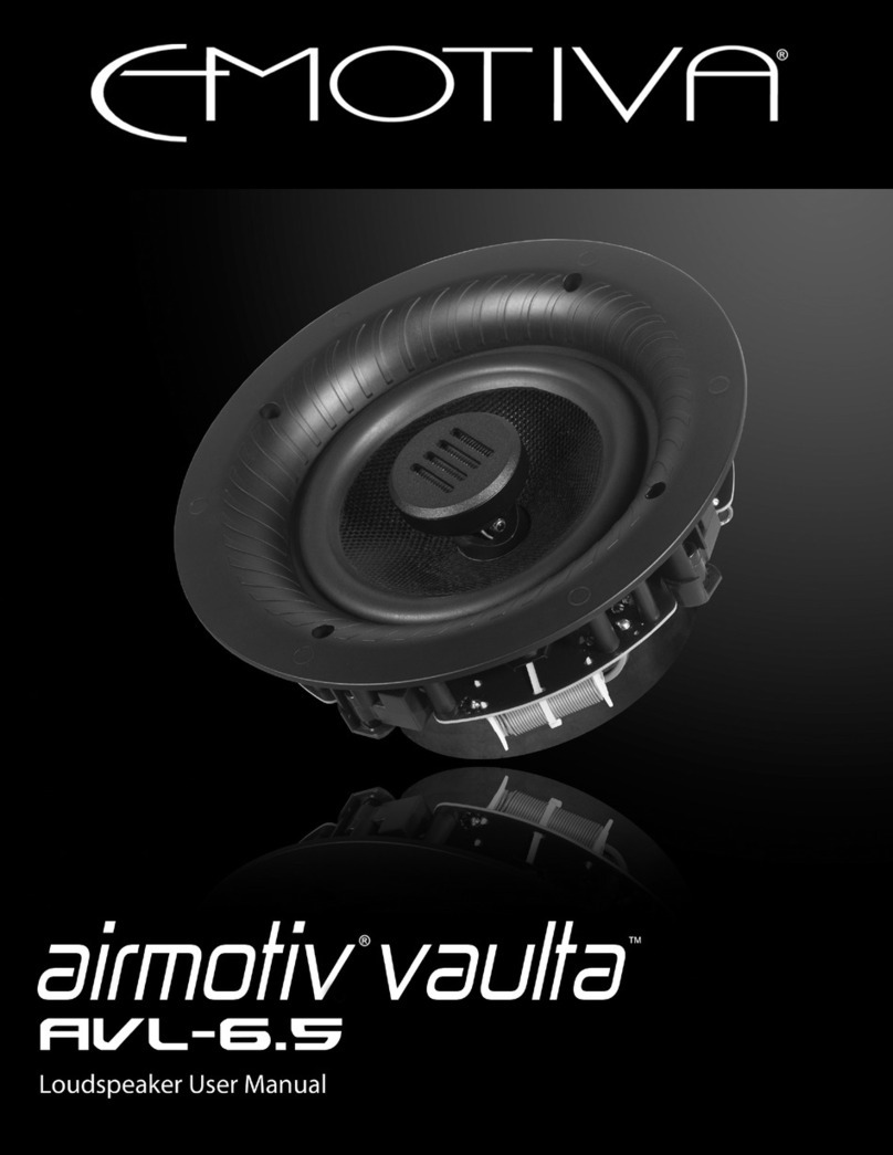 Emotiva airmotiv vaulta AVL-6.5 user manual