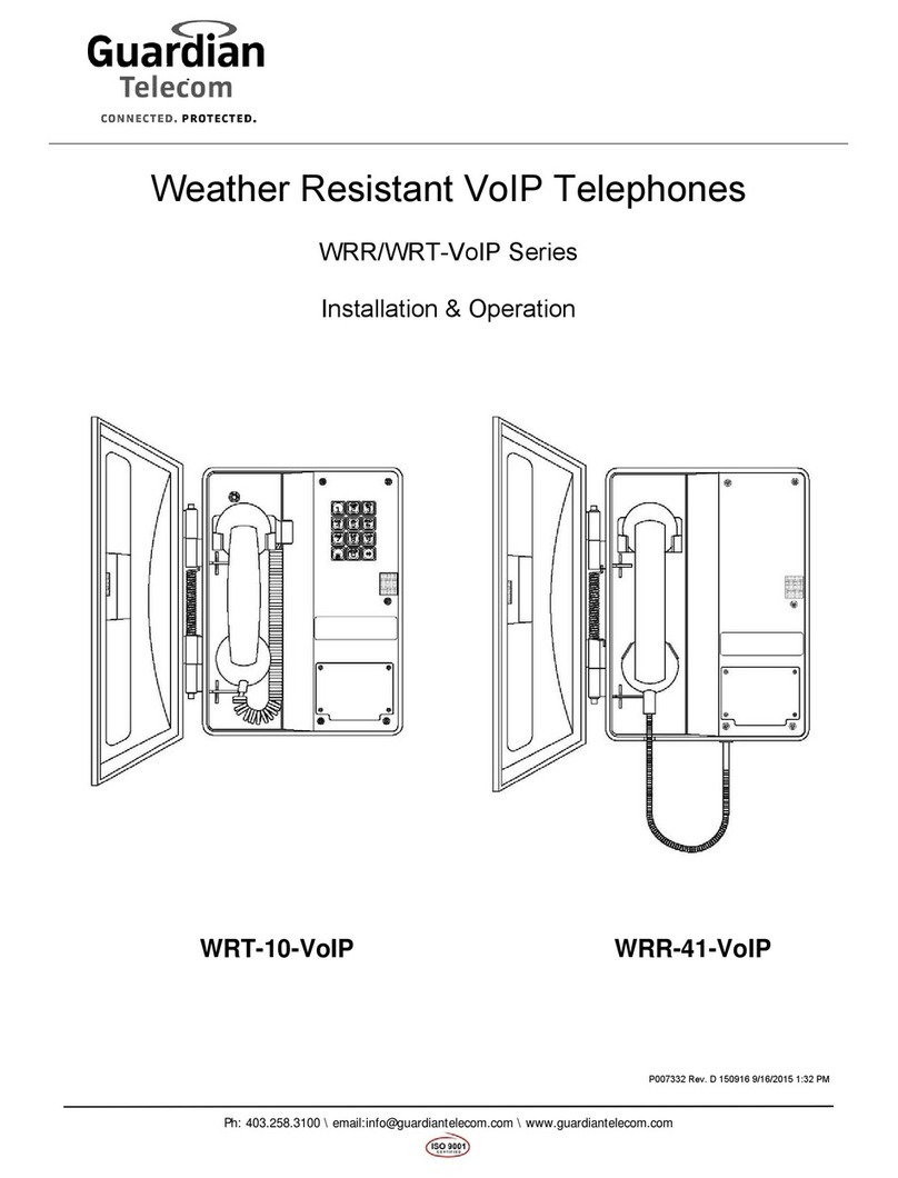 Guardian Telecom WRR-VoIP Series Installation & operation