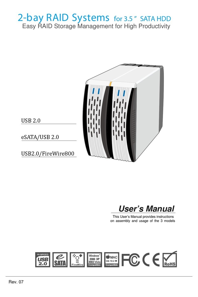 Onnto USB 2.0 2-Bay RAID System user manual