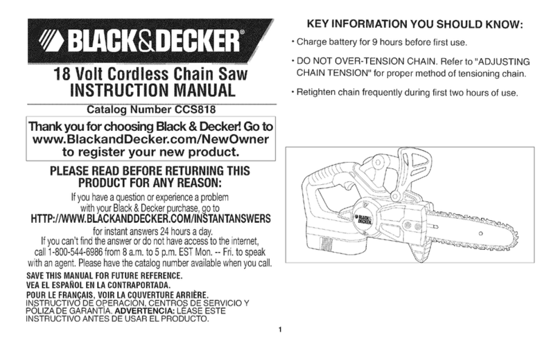 Black & Decker CCS818 User manual