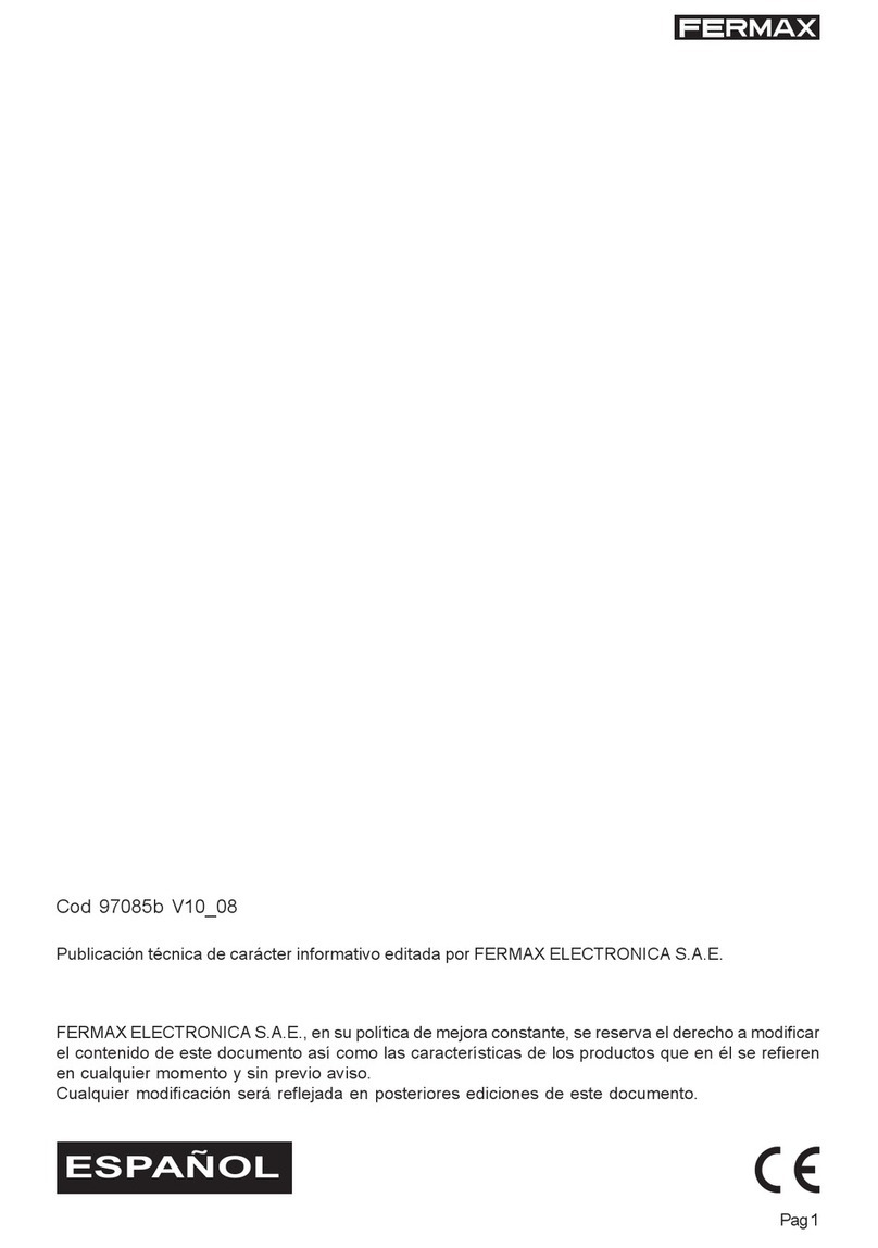 Fermax 97085b User manual