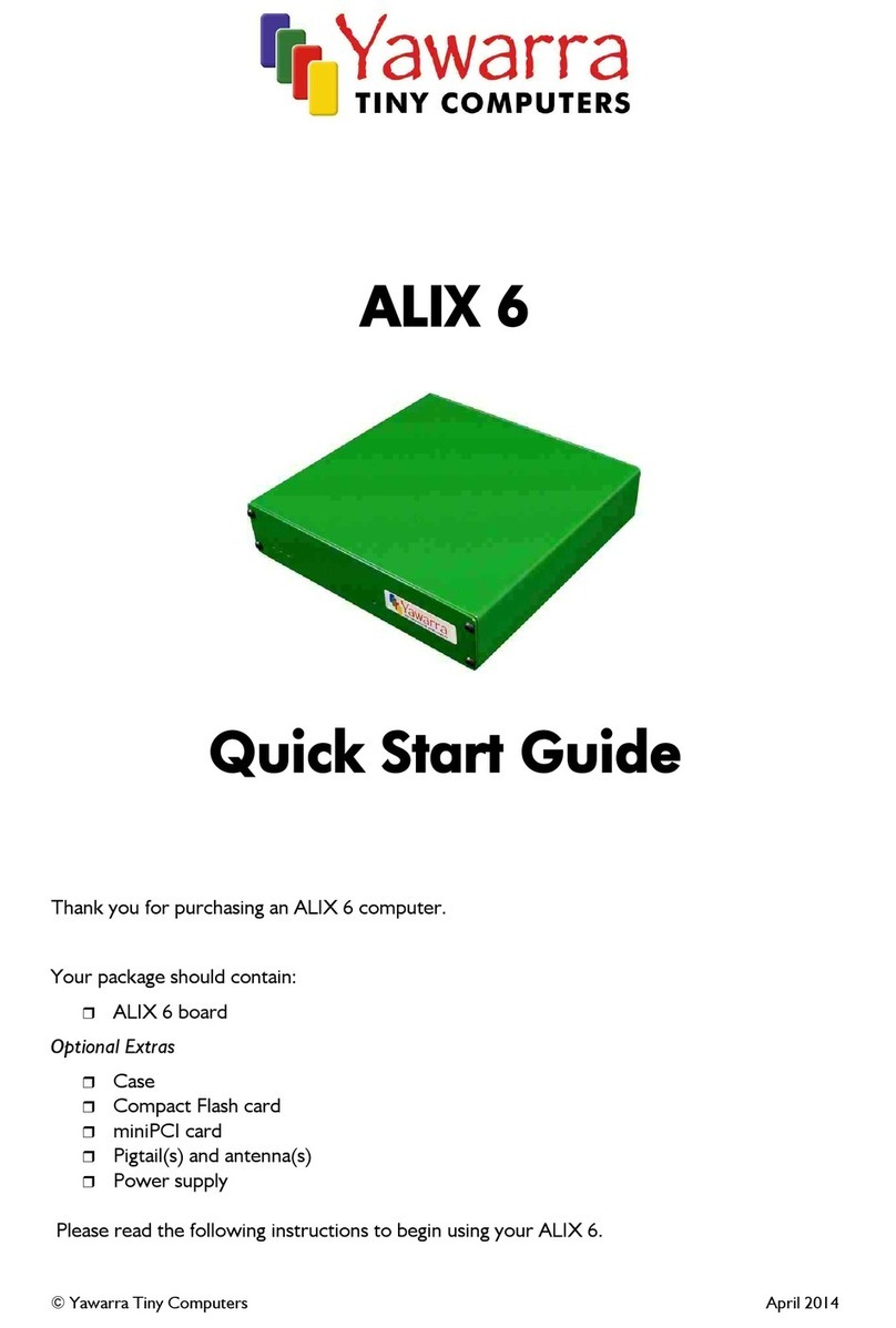 Yawarra ALIX 6 quick start guide