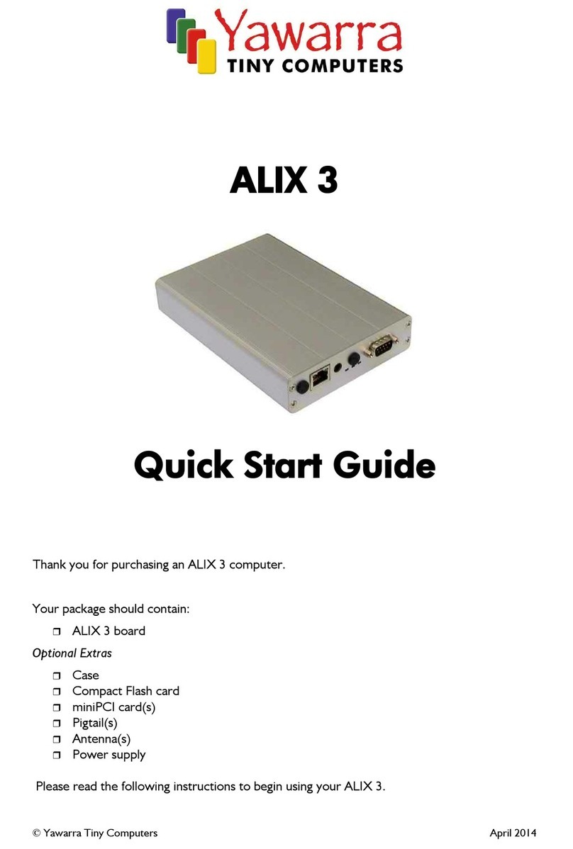 Yawarra ALIX 3 quick start guide