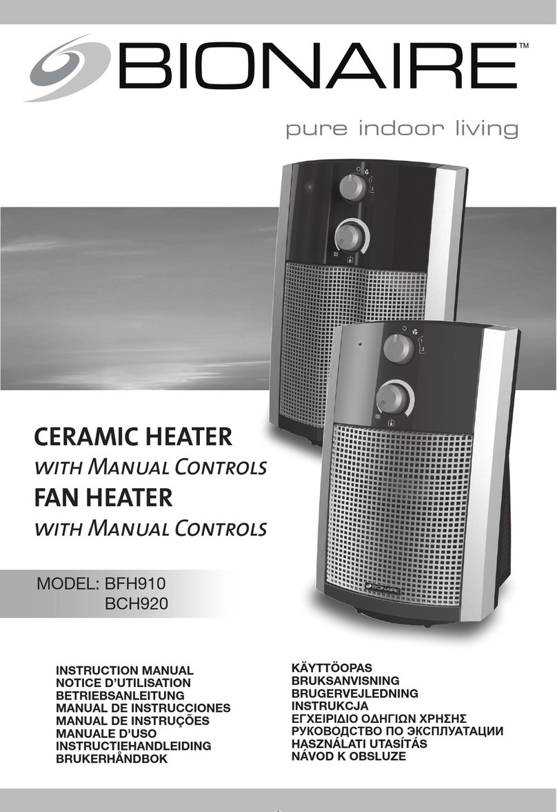 Bionaire BCH920 instruction manual