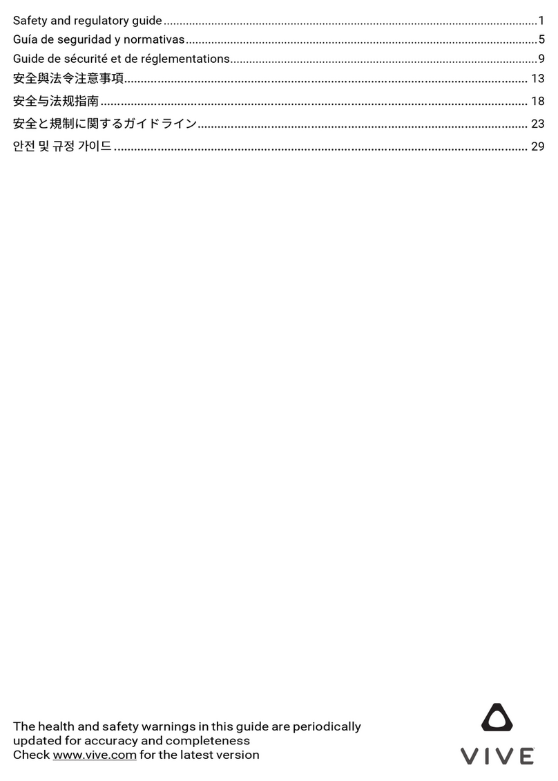 HTC Vive TC NE30W-EU manual
