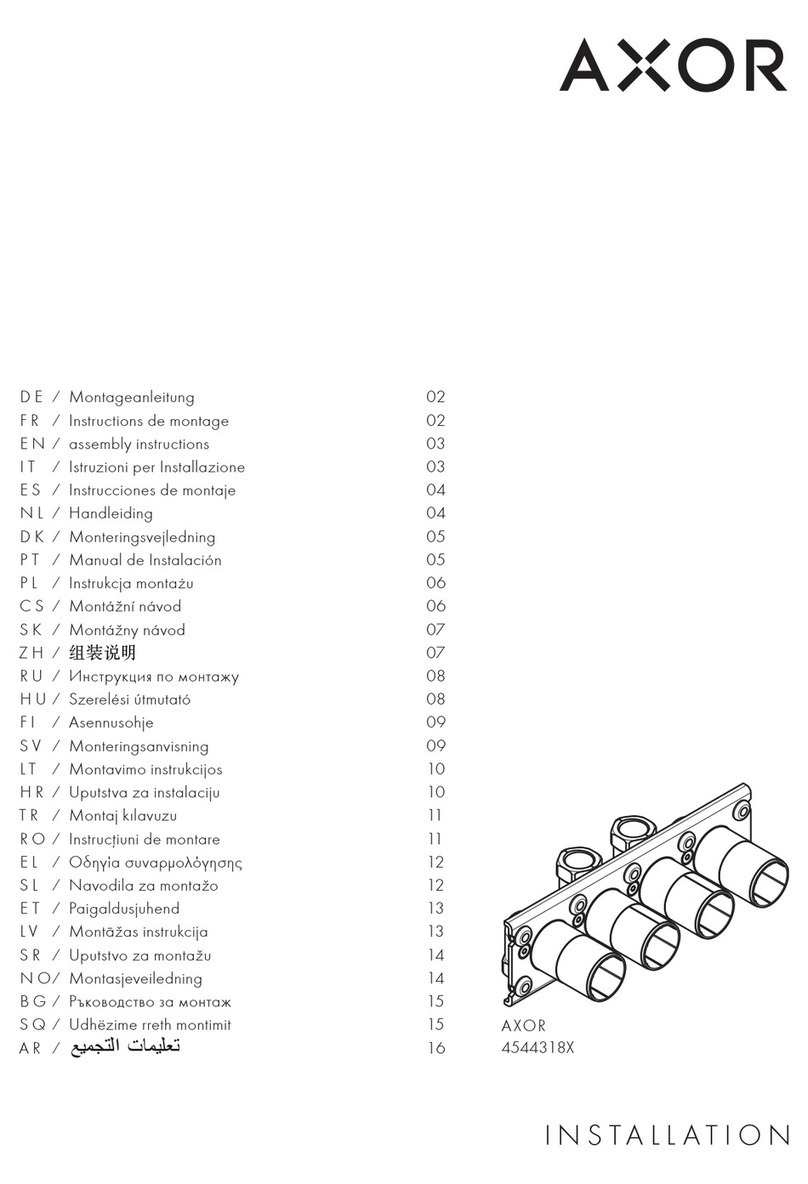 Axor 4544318 Series User manual