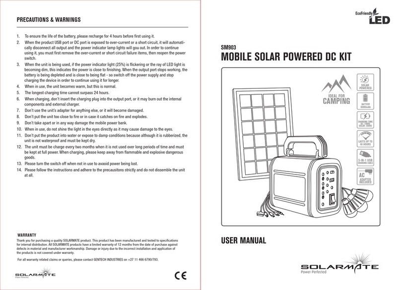 SolarMate SM903 user manual