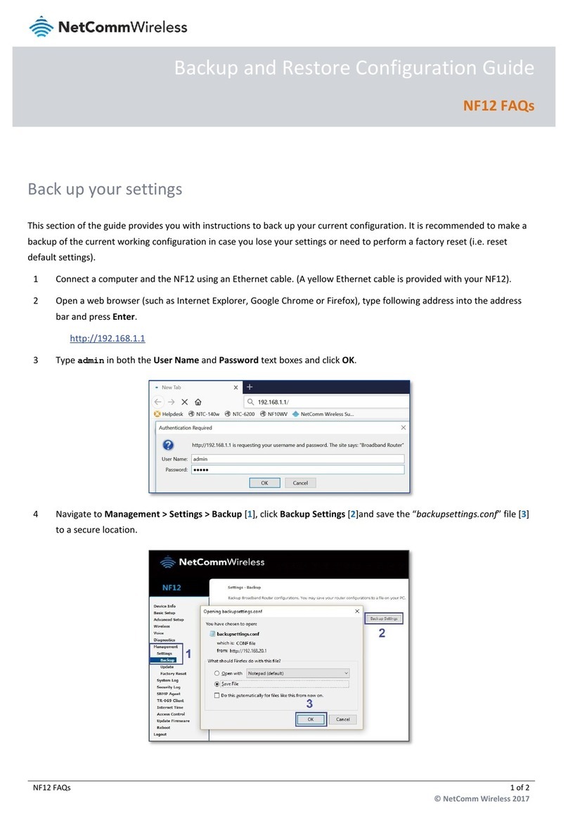 NetComm Wireless NF12 Faqs