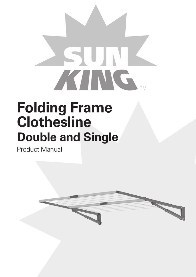 HOLDFAST SUN KING Folding Frame Clothesline User manual