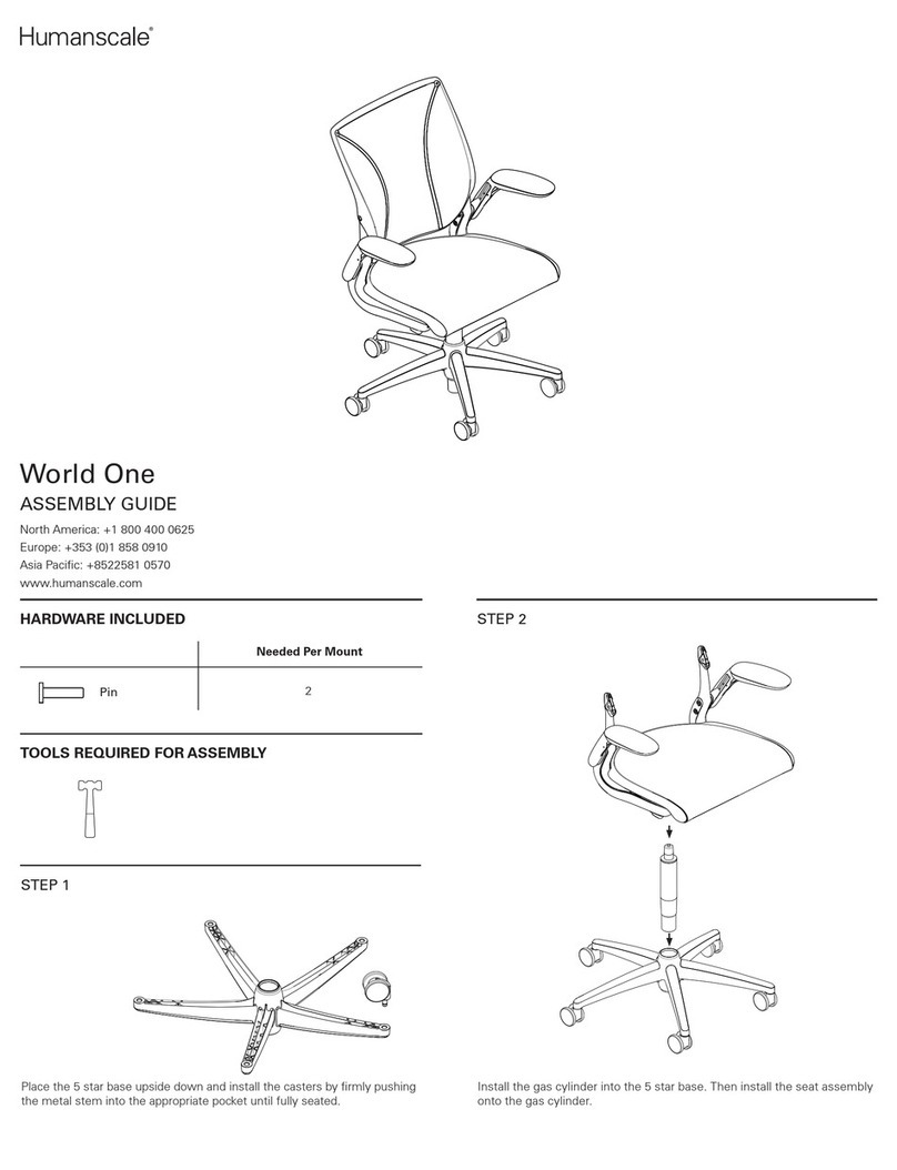 Humanscale World One User manual Humanscale World One User manual