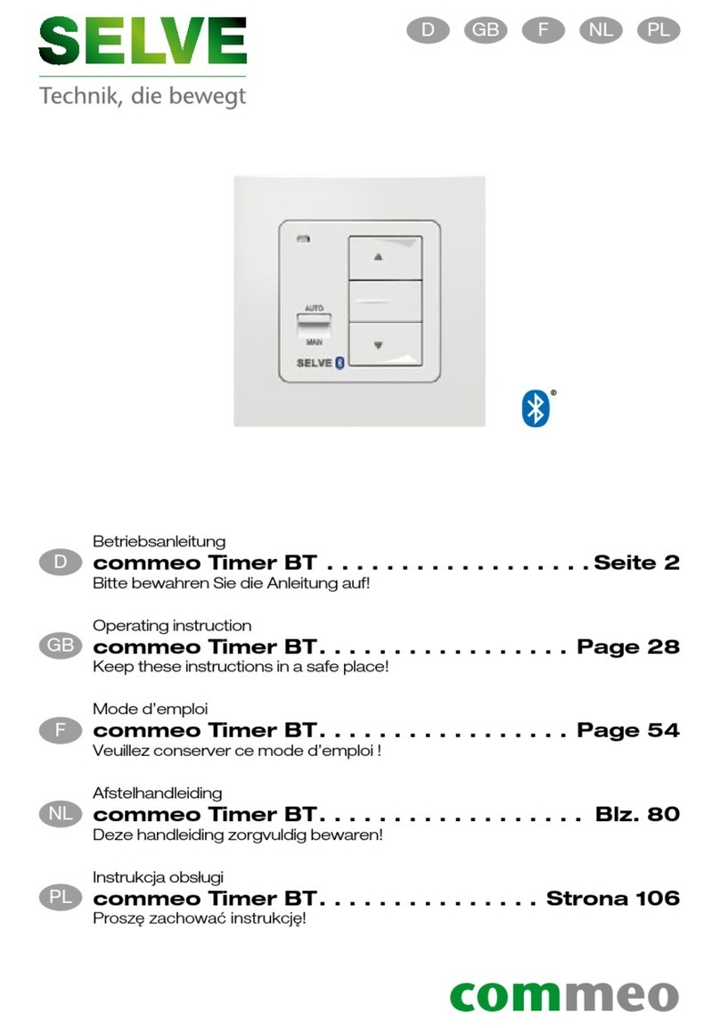 Selve commeo Timer BT operating instructions Selve commeo Timer BT operating instructions