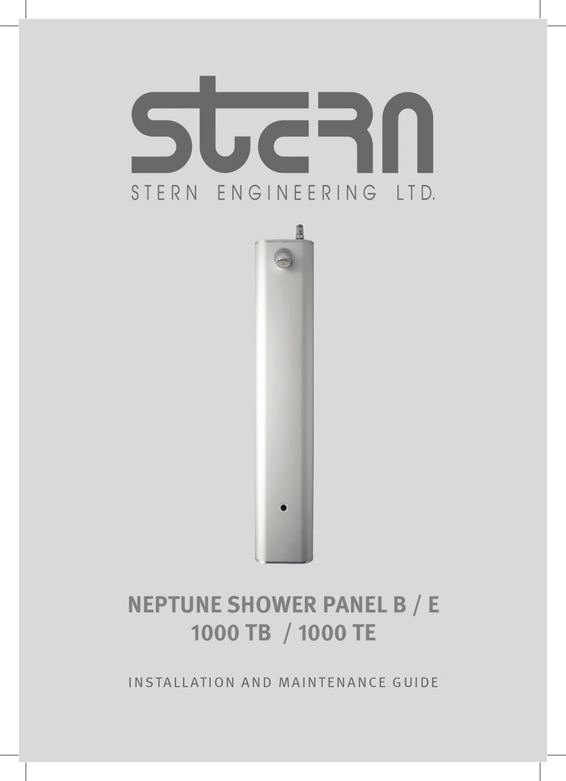 Stern Engineering NEPTUNE SHOWER PANEL B Installation and maintenance guide Stern Engineering NEPTUNE SHOWER PANEL B Installation and maintenance guide