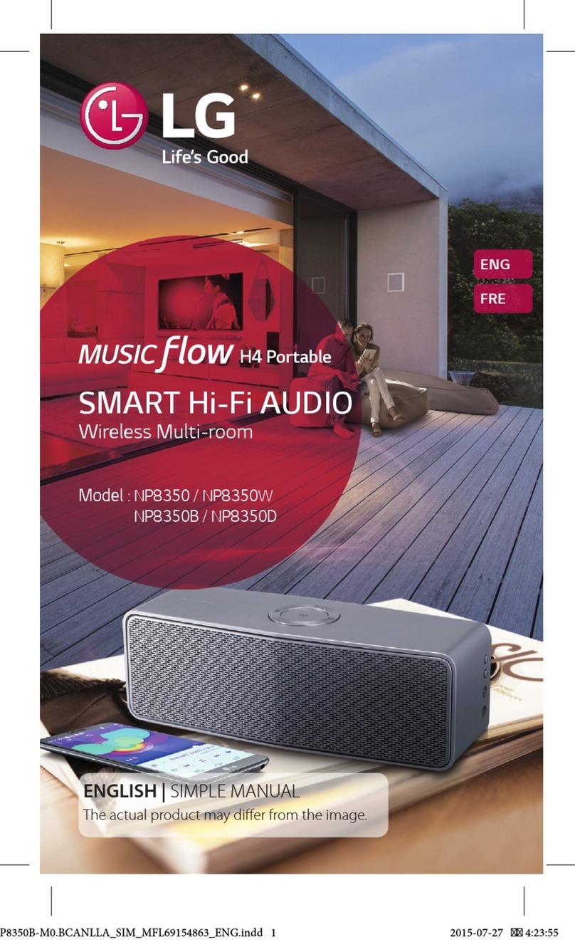 LG MUSIC flow H4 Specification sheet
