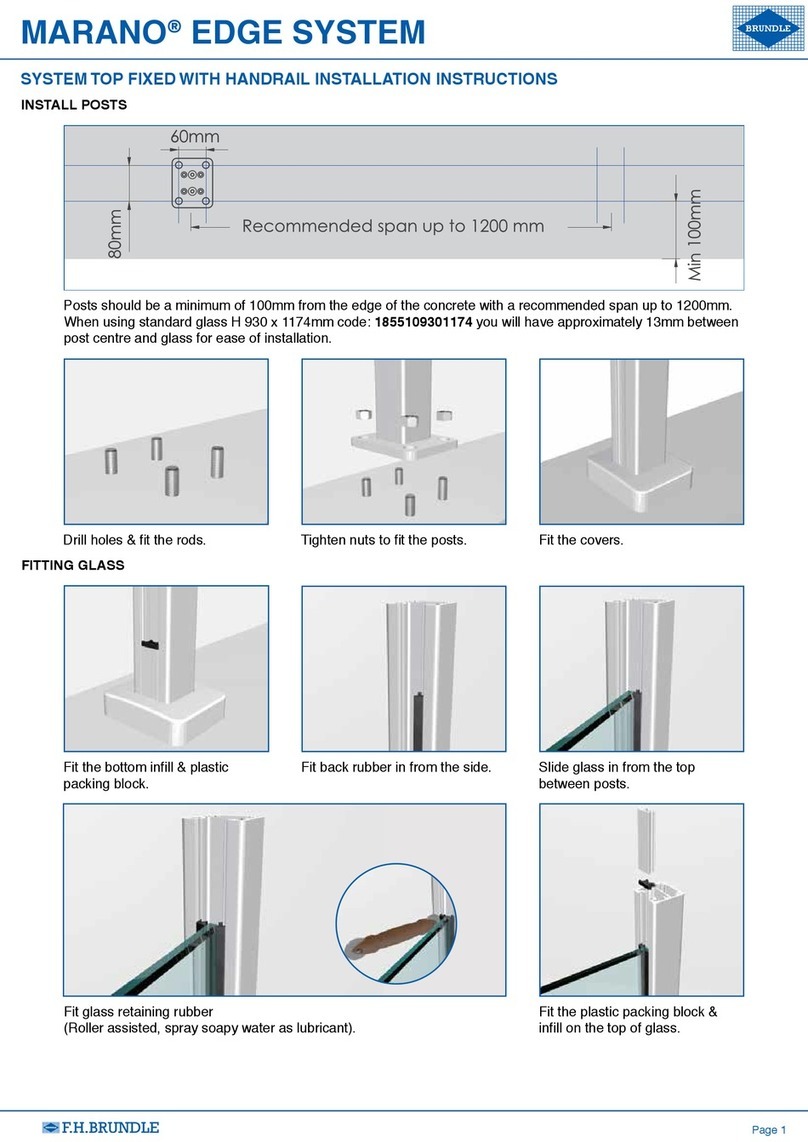 BRUNDLE MARANO EDGE SYSTEM installation instructions