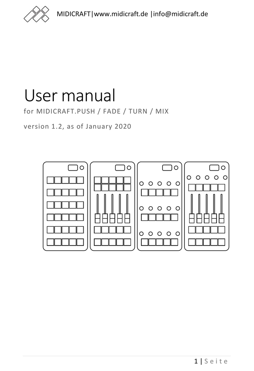 MIDICRAFT PUSH user manual MIDICRAFT PUSH user manual