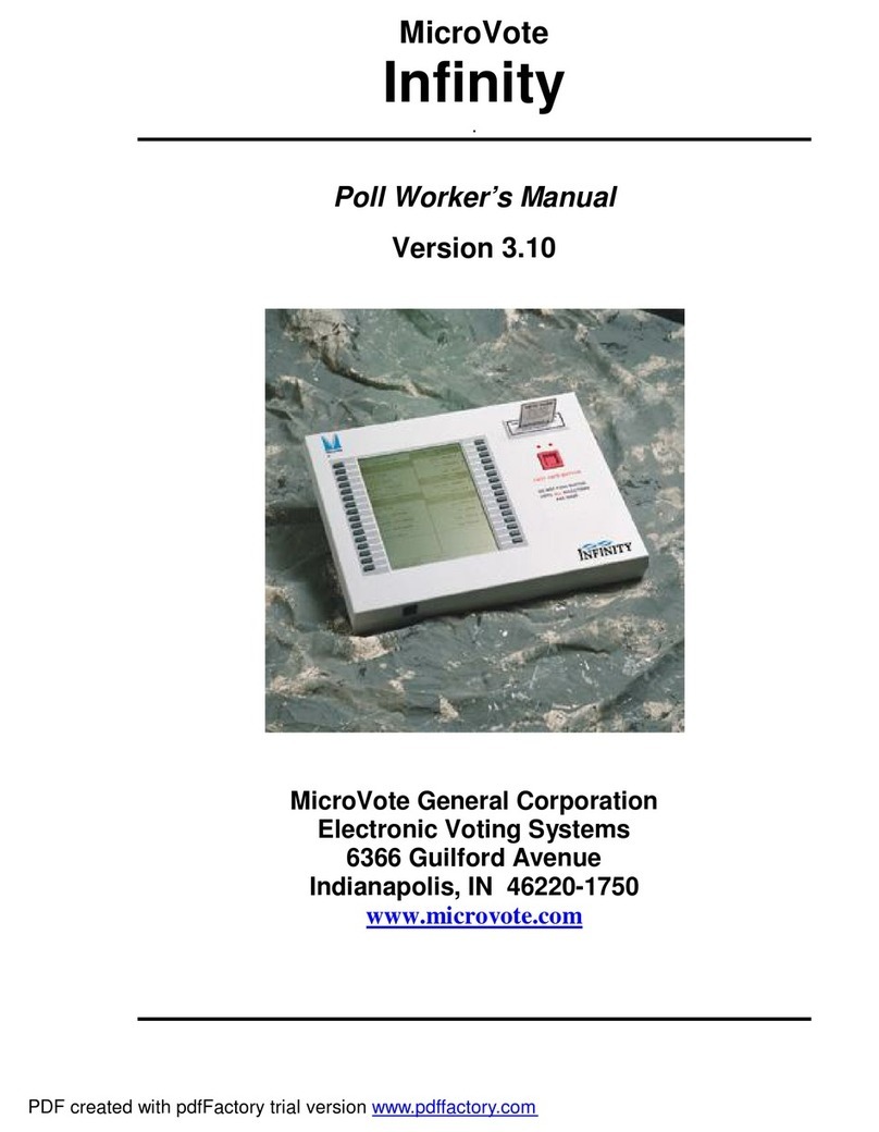 MicroVote Infinity Poll Worker’s Manual