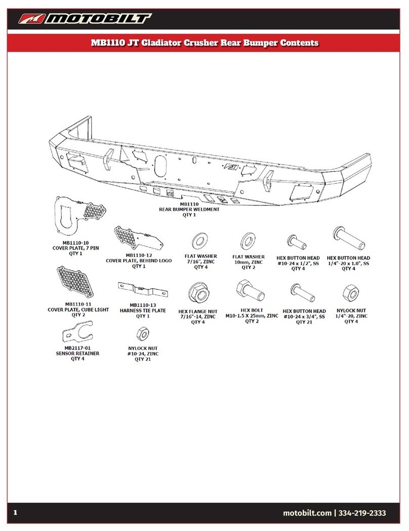 Motobilt MB1110 installation instructions