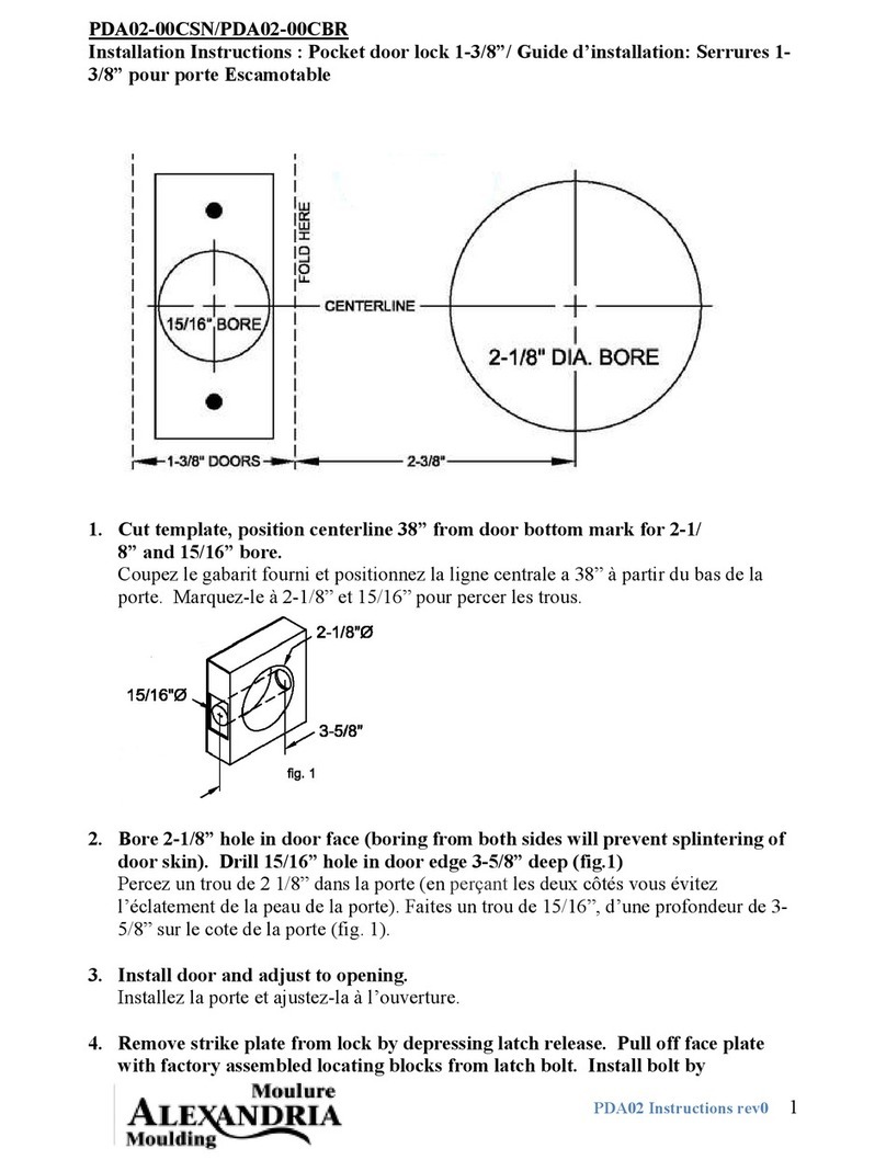 Moulure Alexandria Moulding PDA02-00CSN installation instructions