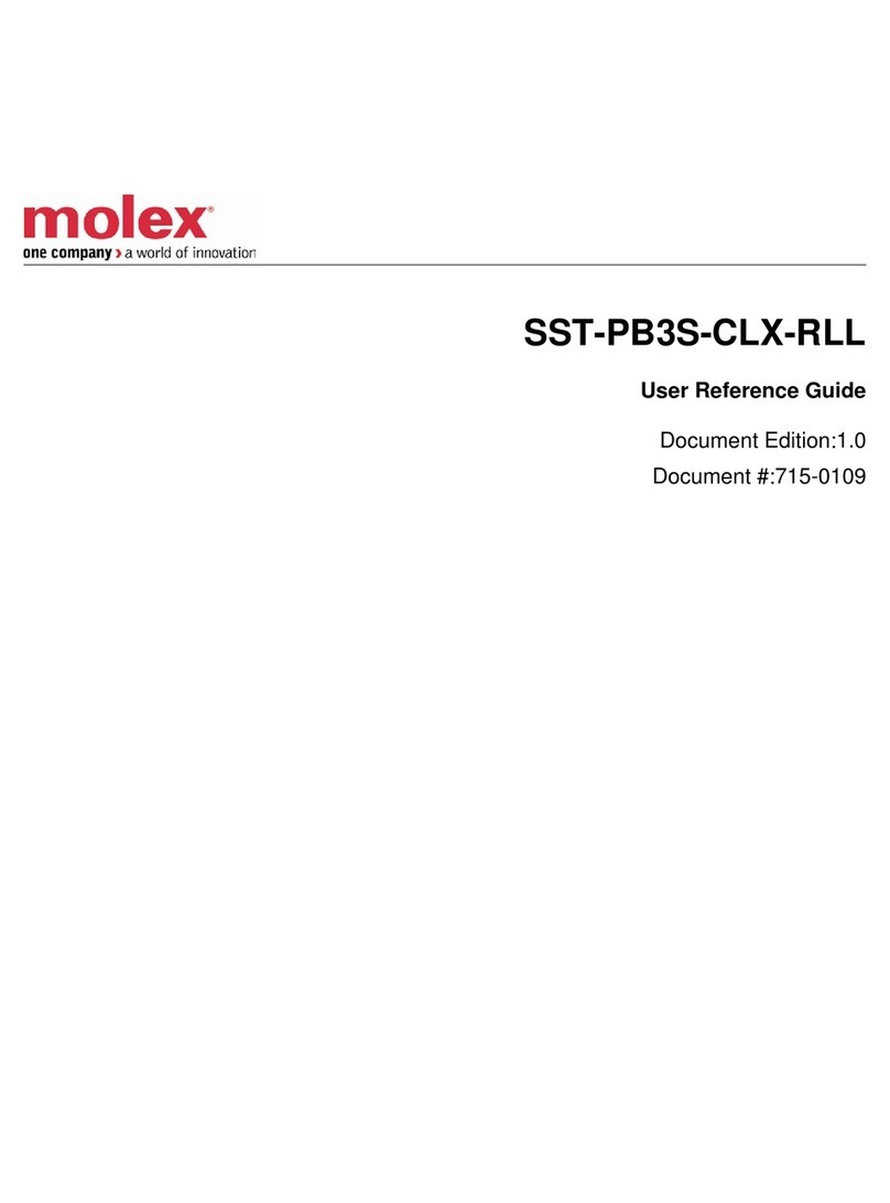 molex SST-PB3S-CLX-RLL Series Product information sheet