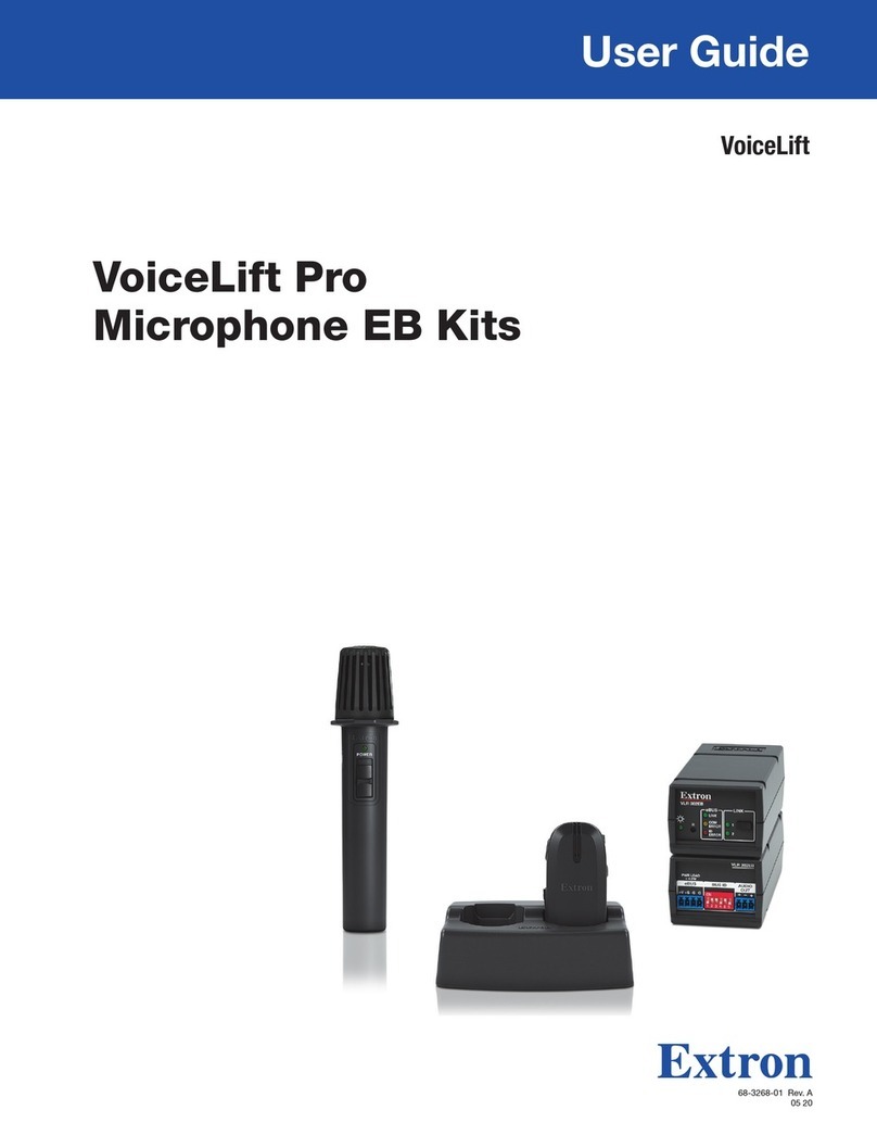 Extron electronics VoiceLift Pro Microphone EB Kit Series user guide Extron electronics VoiceLift Pro Microphone EB Kit Series user guide