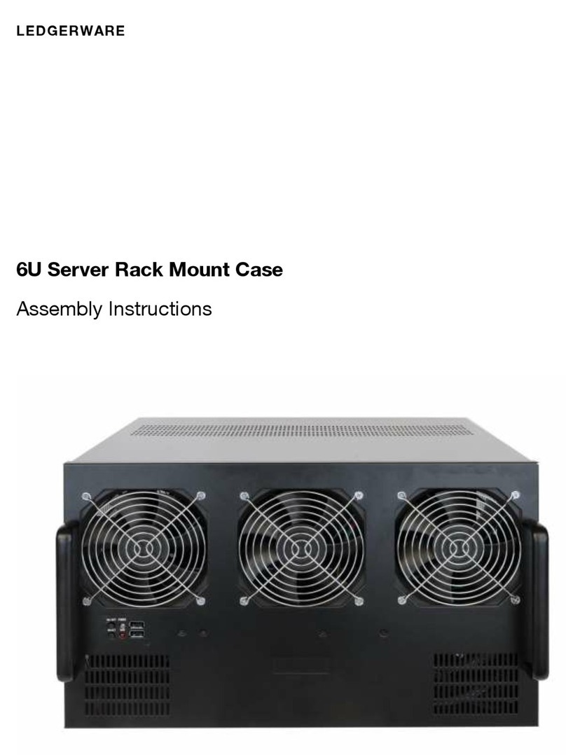 Ledgerware 6U Server Rack Mount Case Assembly instructions