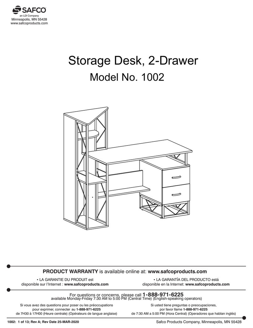 LDI Safco 1002 Assembly instructions
