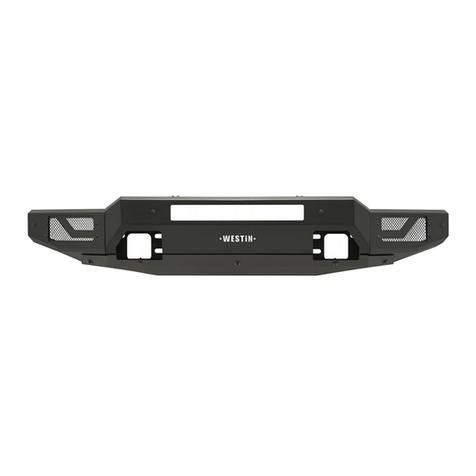 Westin PROMOD FRONT BUMPER installation instructions