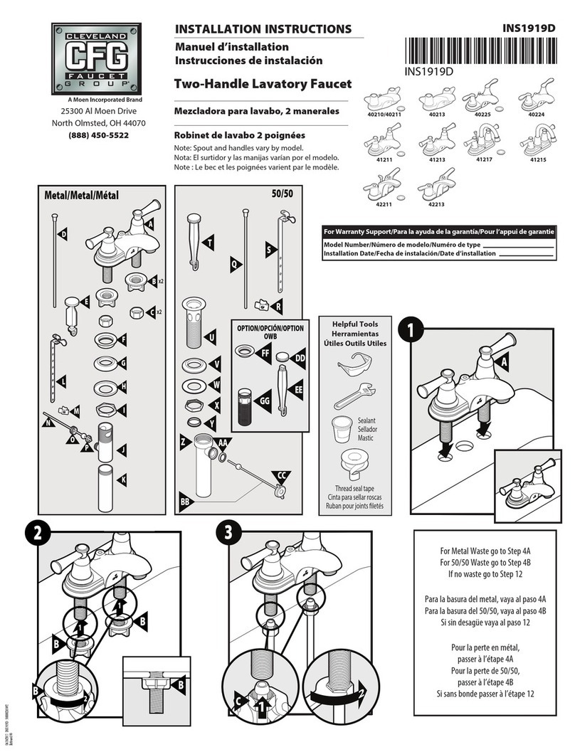Cleveland Faucet Group 40210 installation instructions Cleveland Faucet Group 40210 installation instructions