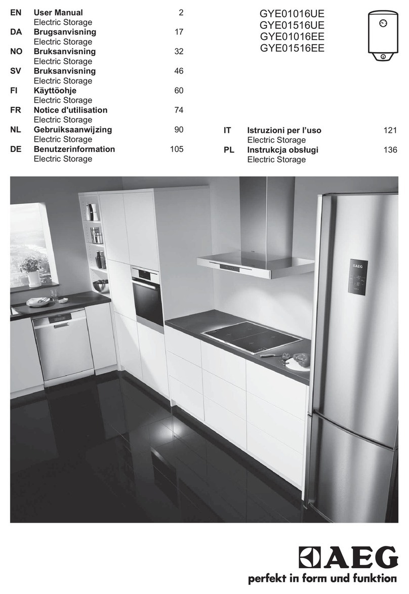 AEG GYE01016UE User manual
