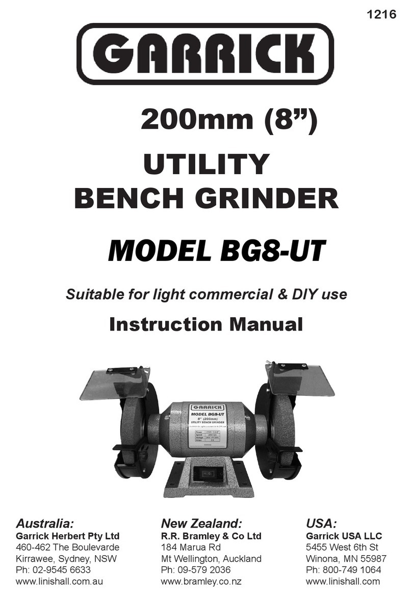 Garrick BG8-UT instruction manual