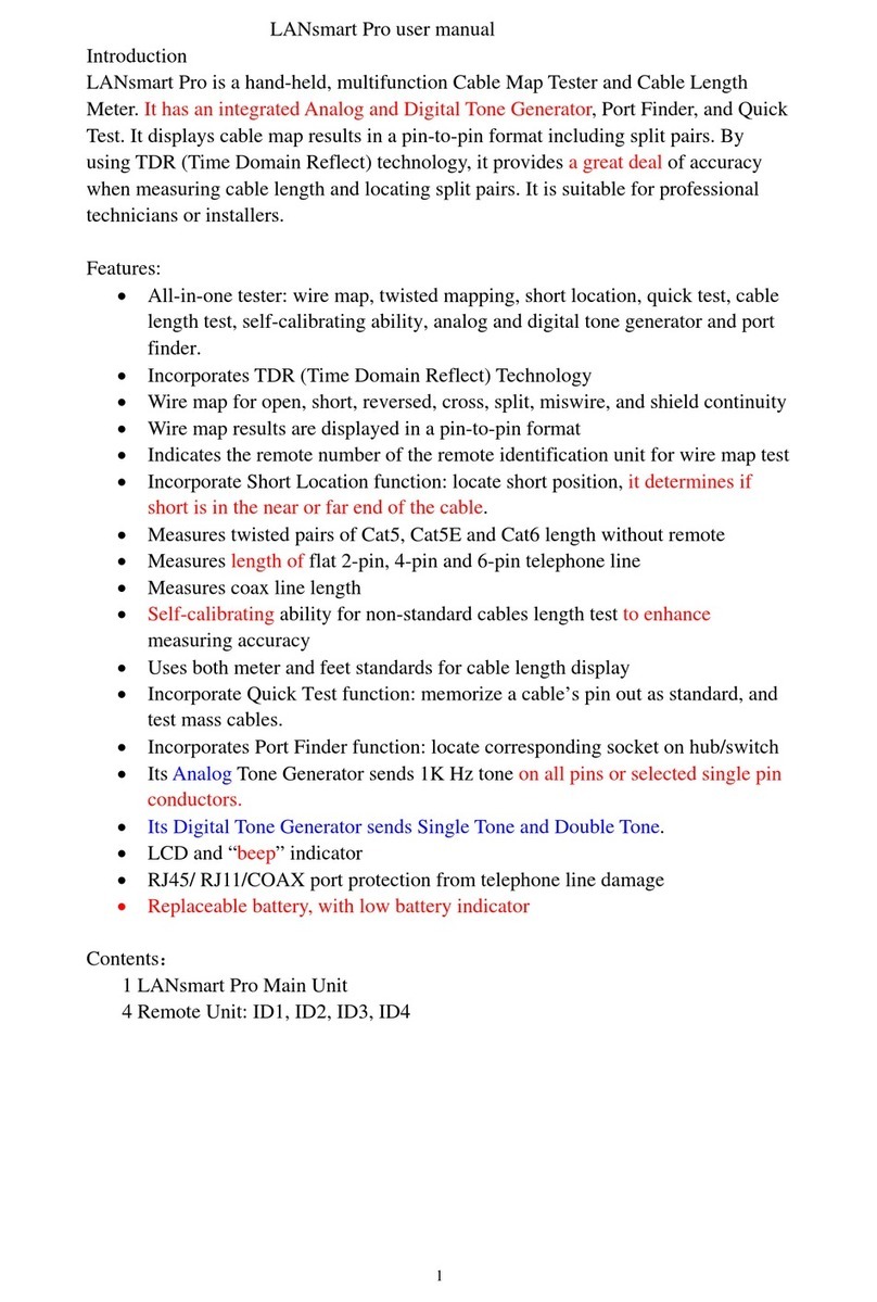 Hobbes LANsmart Pro User manual