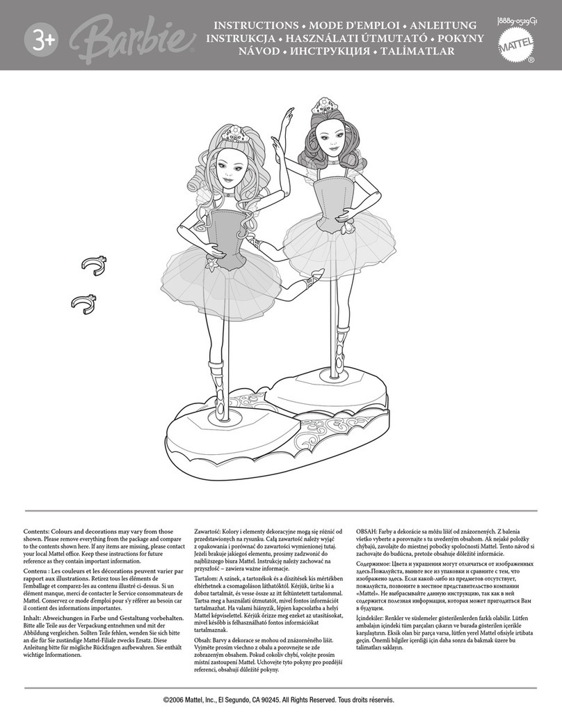 Mattel Barbie J8889 instructions Mattel Barbie J8889 instructions