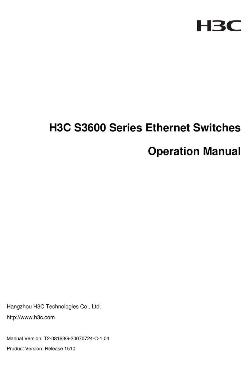 H3C H3C S3600 Series Operation manual H3C H3C S3600 Series Operation manual