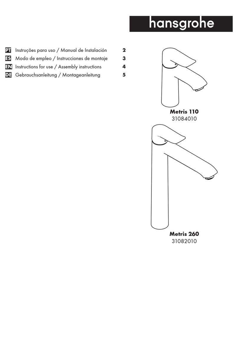 Hans Grohe Metris 110 31084010 Instructions for use/assembly instructions Hans Grohe Metris 110 31084010 Instructions for use/assembly instructions