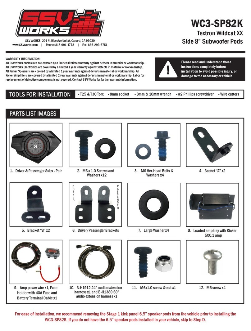 SSV Works WC3-SP82K instructions