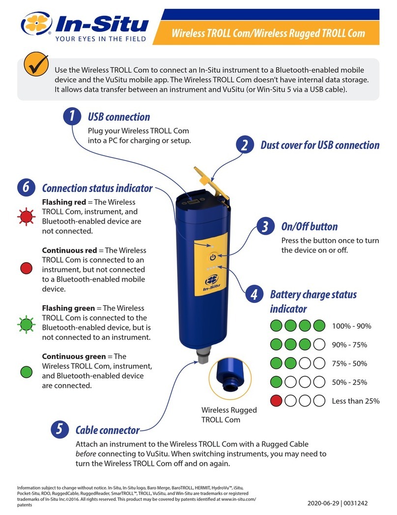 In-situ Wireless TROLL Com quick start guide