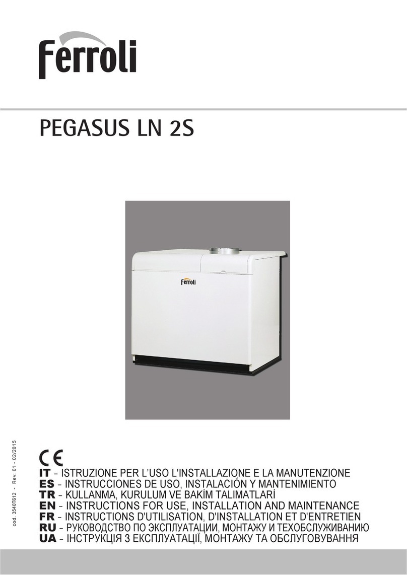 Ferroli PEGASUS LN 2S Series Instructions for use, installation and maintenance Ferroli PEGASUS LN 2S Series Instructions for use, installation and maintenance