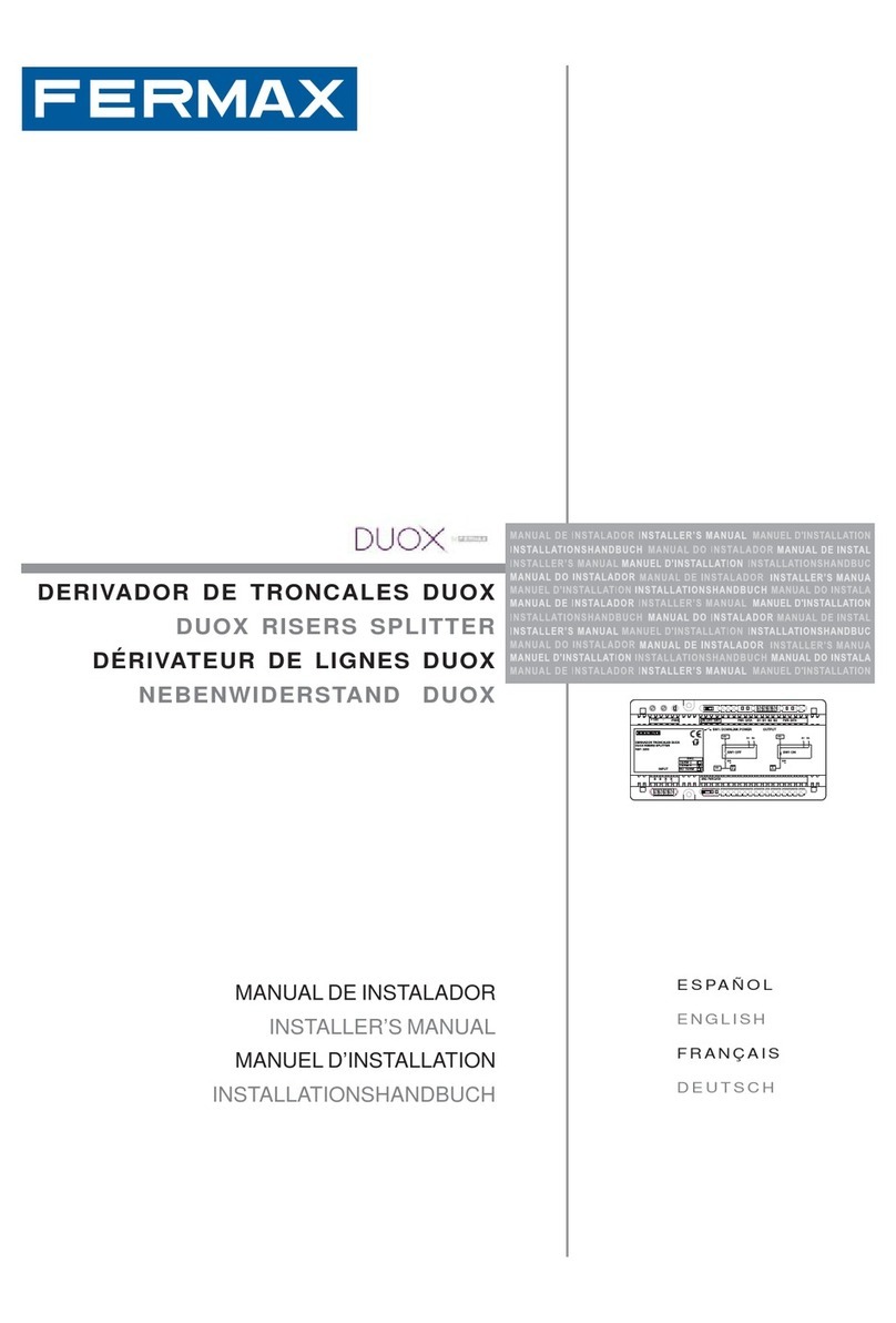 Fermax DUOX Installer manual