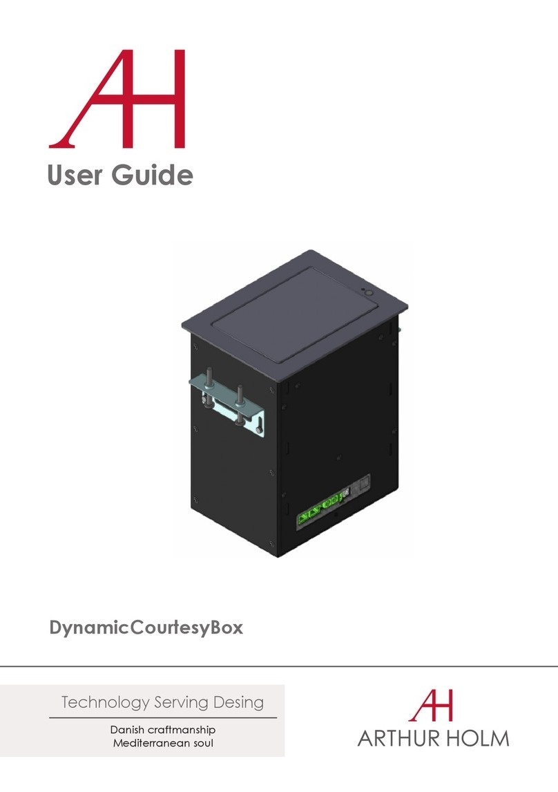 ARTHUR HOLM DynamicCourtesyBox user guide