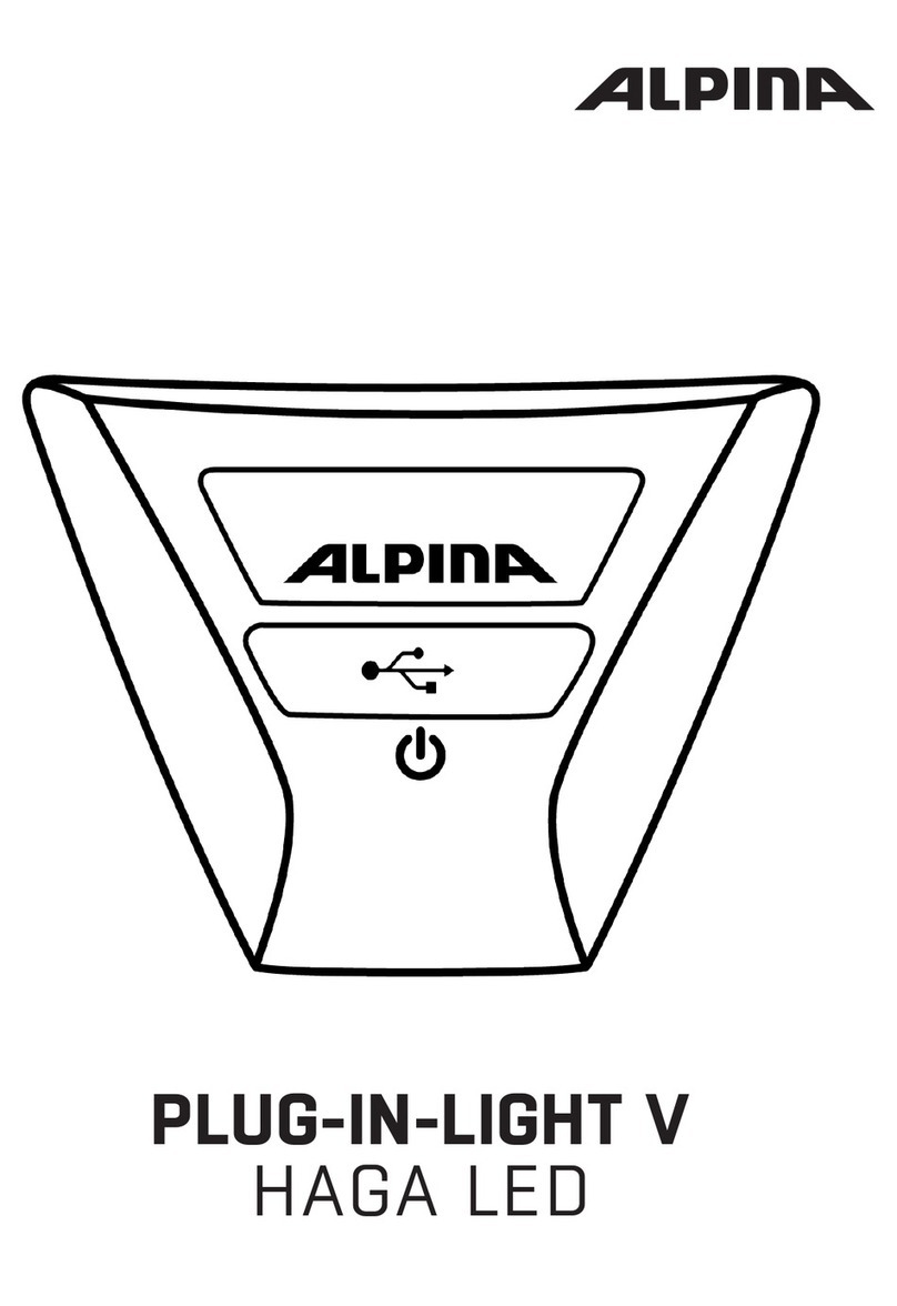 Alpina PLUG-IN-LIGHT V HAGA LED manual