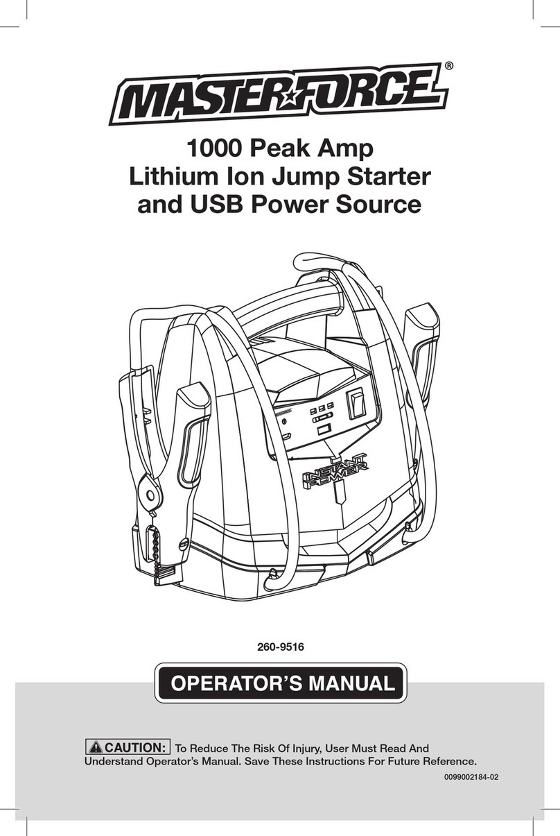 MasterForce 260-9516 Operator's manual